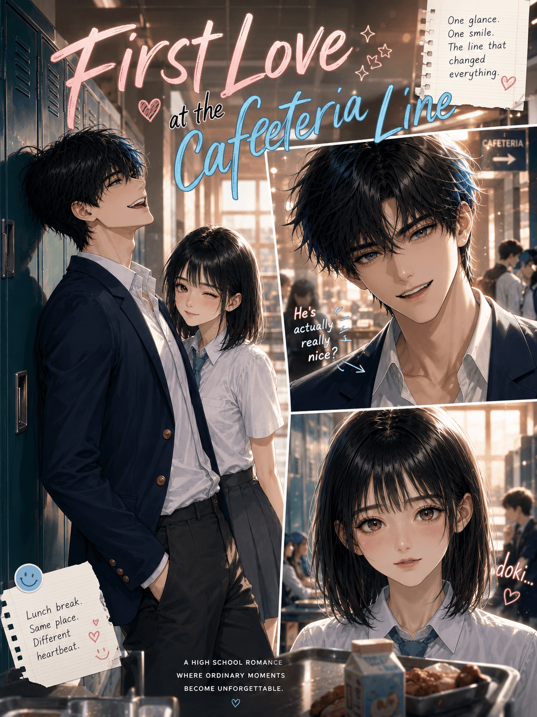 Cover of First Love at the Cafeteria Line by Alvessa Rydsund