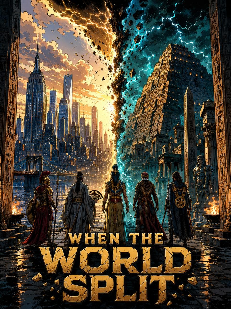 Cover of When The World Split by Andy Dawn