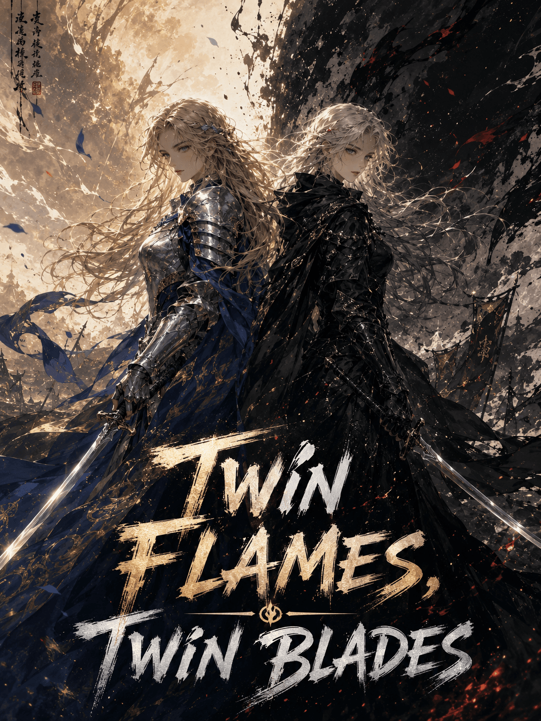 Cover of Twin Flames, Twin Blades by R. J. Vossmere